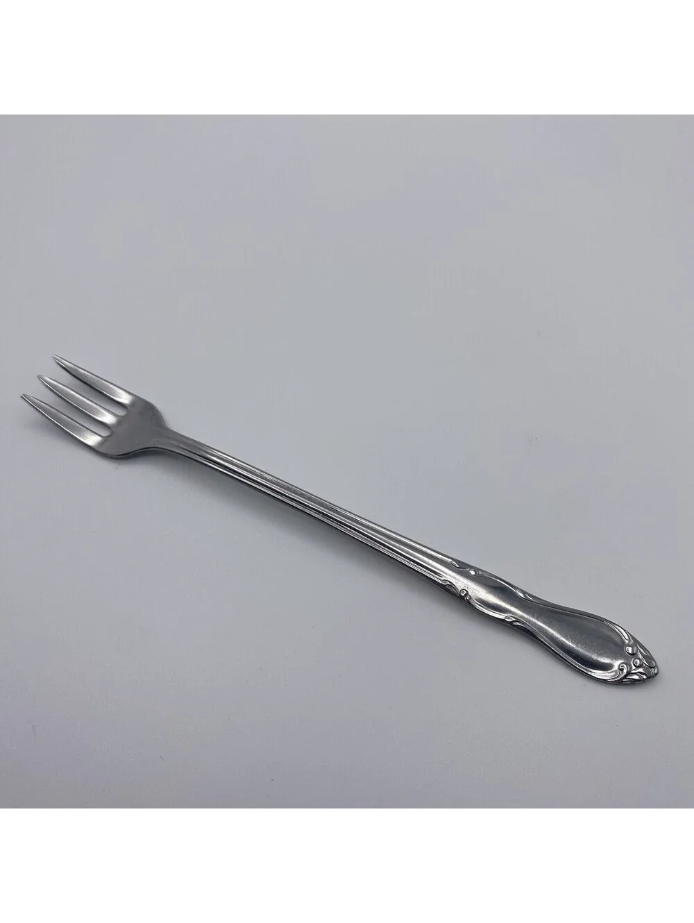 Oneida Ltd Cocktail Seafood Fork Stainless Homestead Simeon & George Vintage 5pc